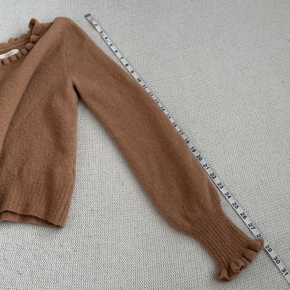 Doen Brown Ruffle Sweater - Picture 5 of 7